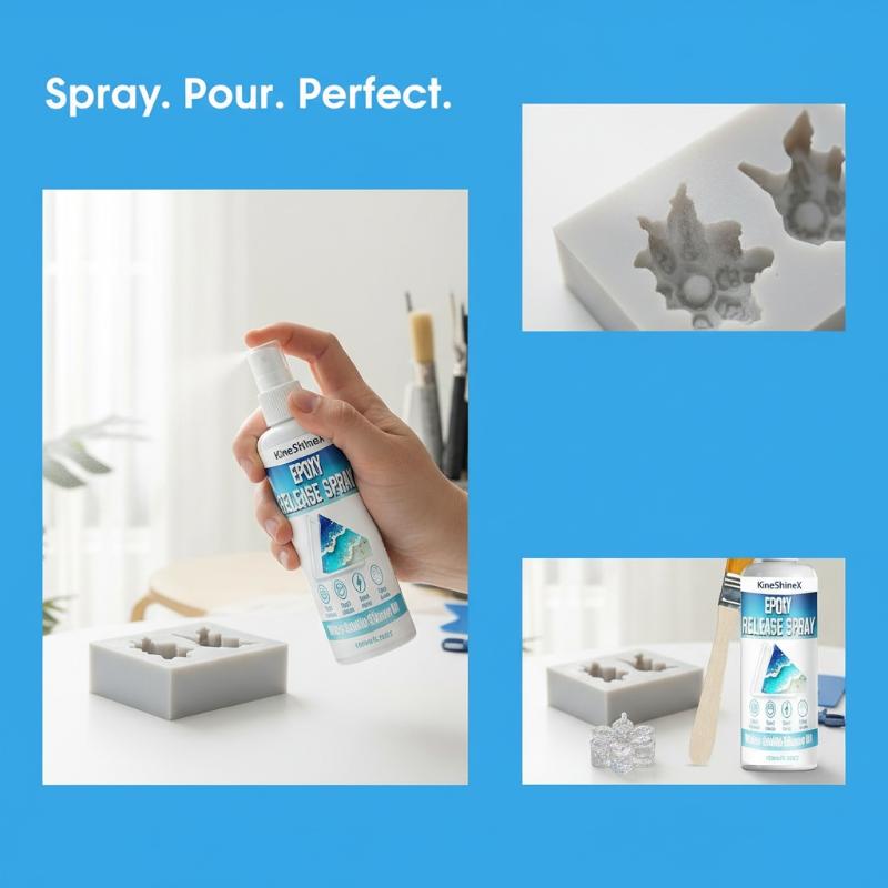 Release Spray Silicone - Spray Desmoldante de Epóxi Não Tóxico
