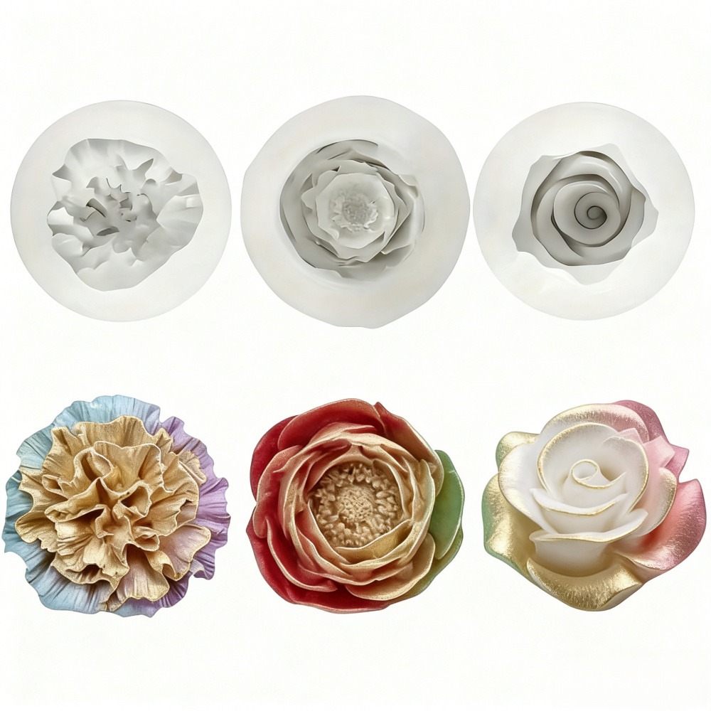 Resin Art Wedding Gift - Conjunto de 3 Moldes de Silicone