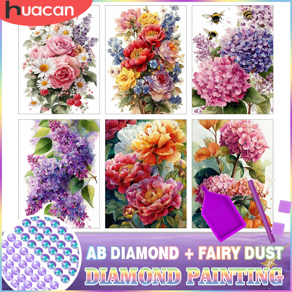 Resin Art Rose - Kit de Pintura Diamante HUACAN: Flor