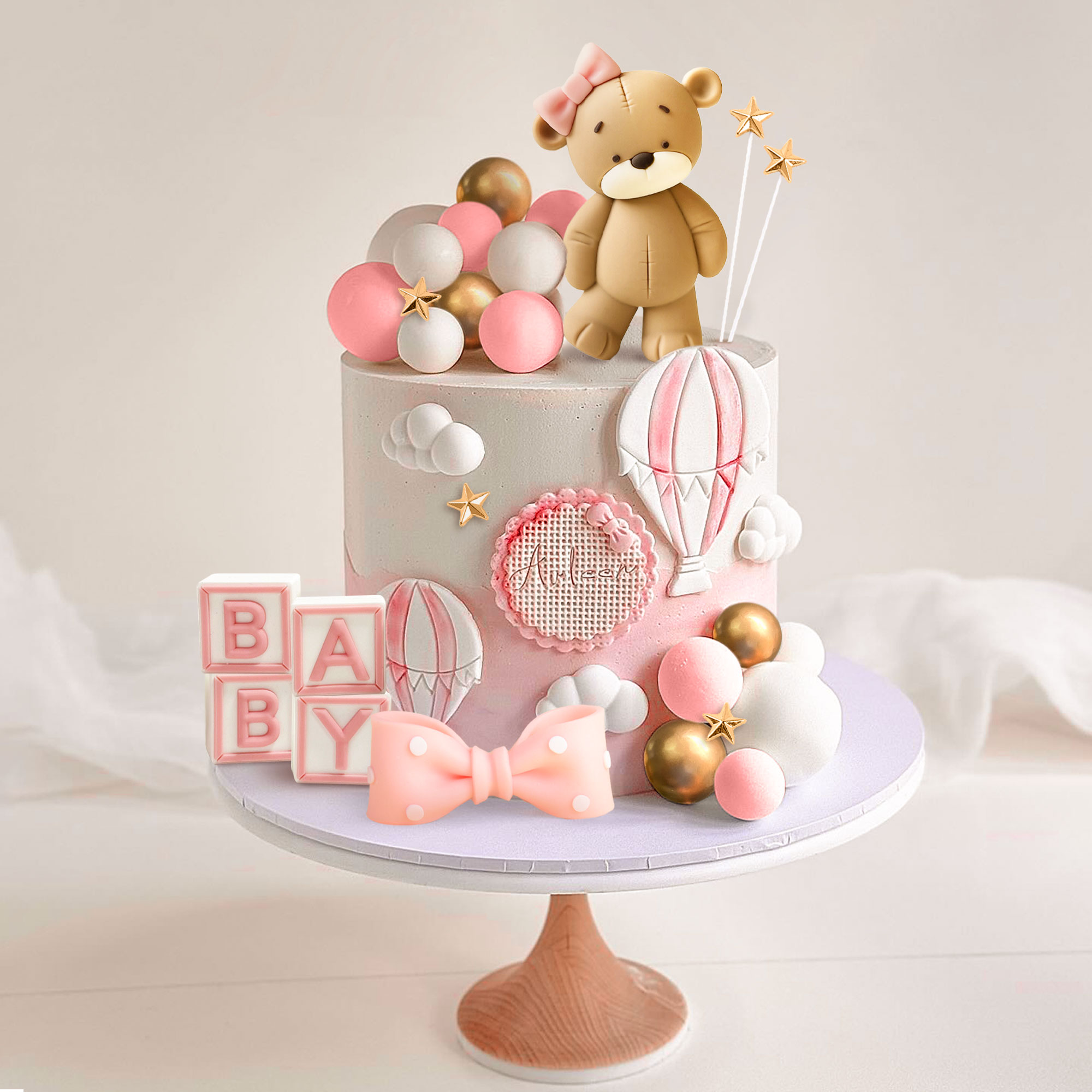 Laventy decoração de bolo de u - Resin Art Alphabet avaliação e preço