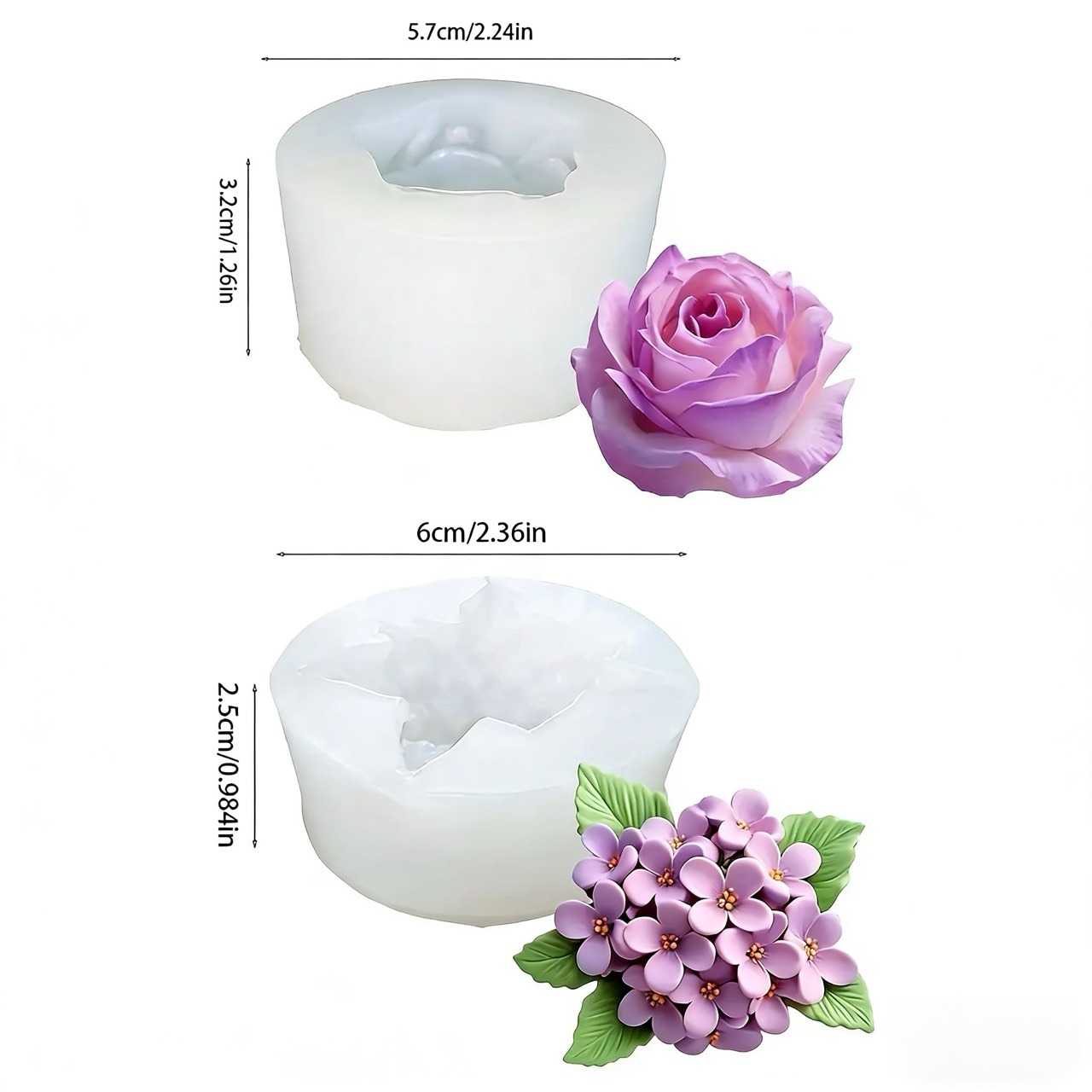 Conjunto de 2 moldes de silico - Resin Art Wedding Gift avaliação e preço