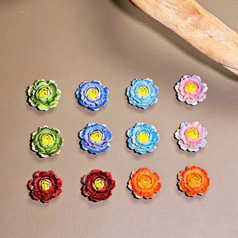 50 peças de cabochões de resin - Resin Art Rose avaliação e preço
