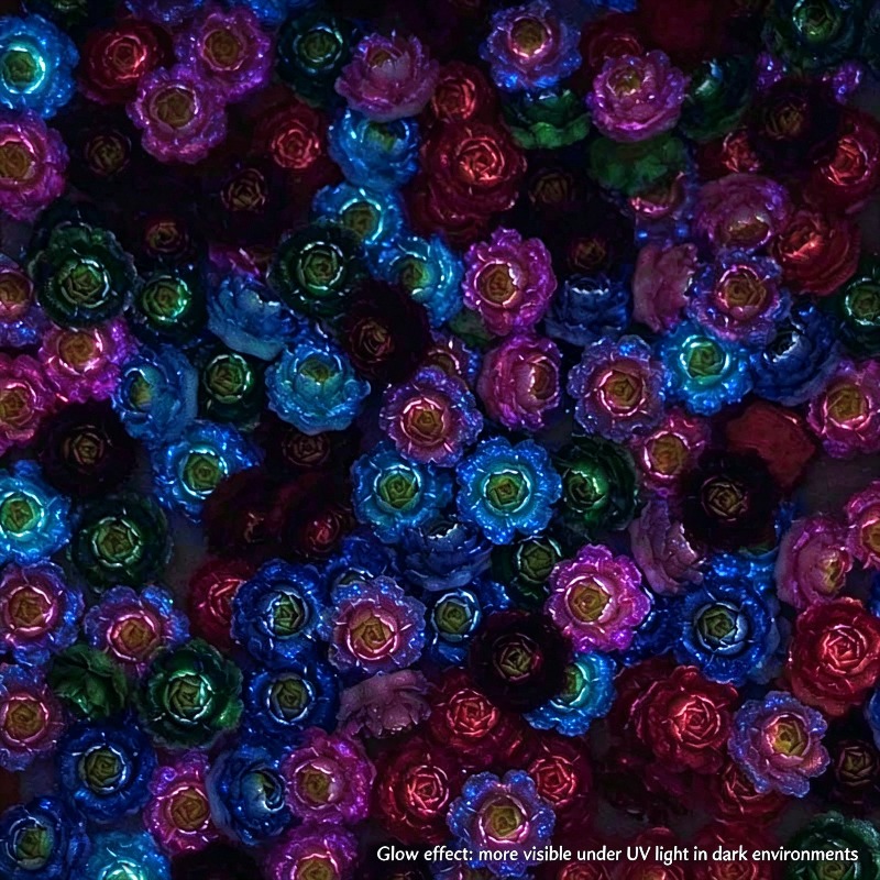 50 peças de cabochões de resin - Resin Art Rose avaliação e preço